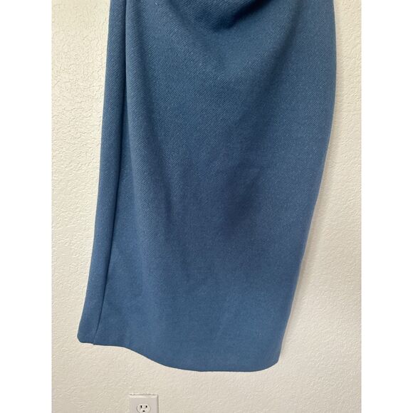 ZARA Draped Wool Blend Midi Dress Size Medium NWT - Picture 5 of 9
